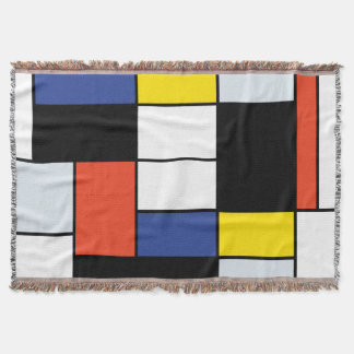 Manta Composición A de Piet Mondrian - Arte Moderno Abst