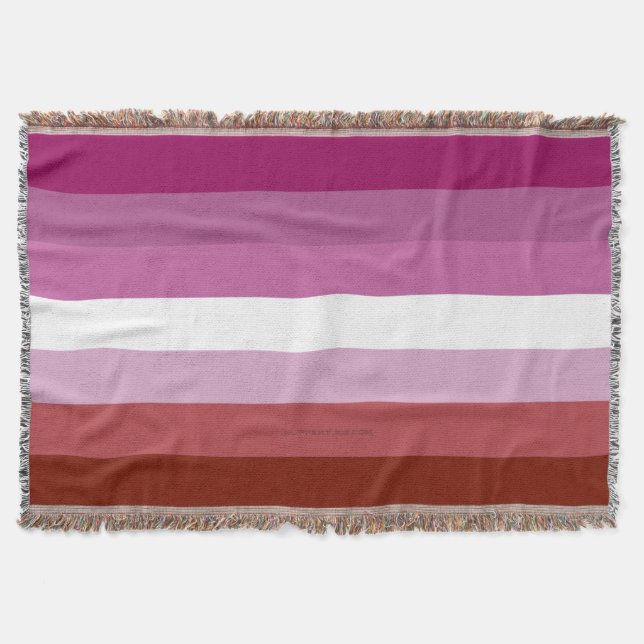 Manta Comunidad femenina de la bandera del orgullo lésbi (Anverso)