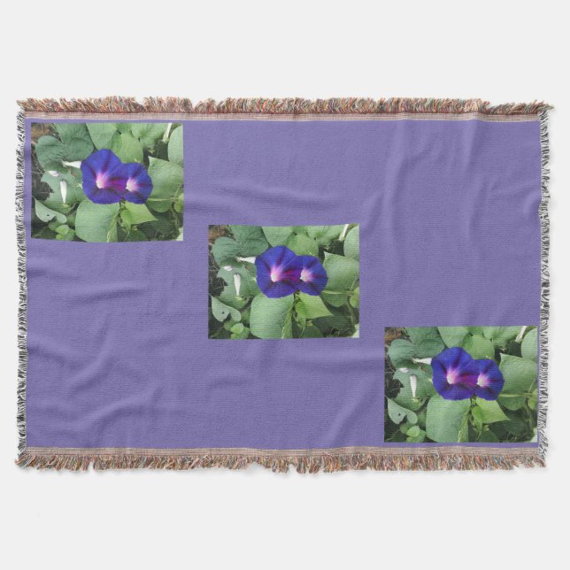 Manta con Flores Purpúreas (Anverso)