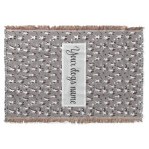 Manta con Patrón Personalizado de Border Collie