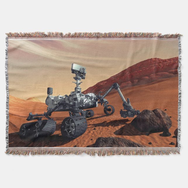 Manta Concepto artístico del rover Curiosity de Marte de (Anverso)