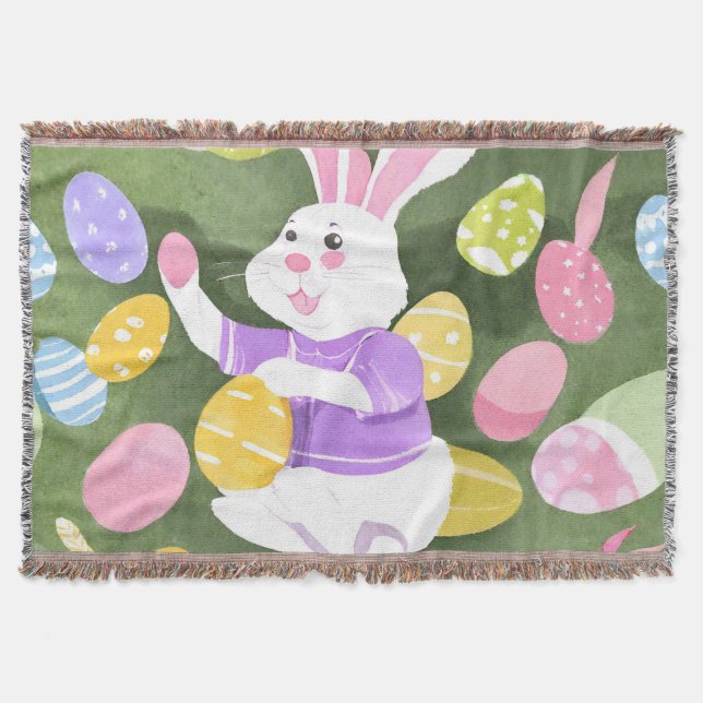 Manta conejito con huevos de Pascua (Anverso)