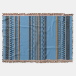 Manta Confort de Knossos: Minoan Sky Blue Woven