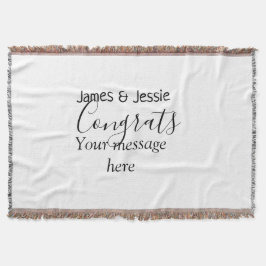 Manta Congrats add name message wedding newly wed couple