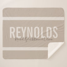 Manta conocida personalizada del tiro de Sherpa