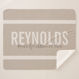 Manta conocida personalizada del tiro de Sherpa