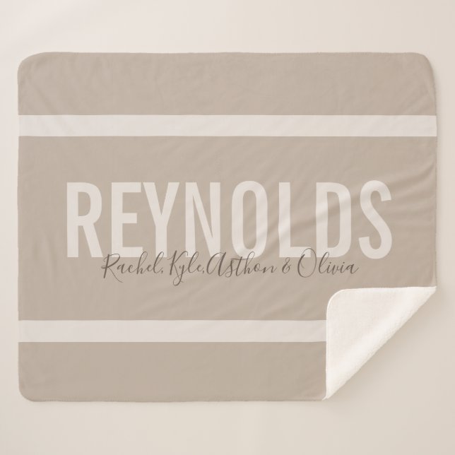 Manta conocida personalizada del tiro de Sherpa (Anverso (horizontal))