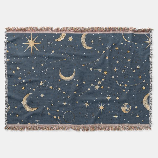 Manta Constelación celeste - Noche estrellada (1) (Anverso)