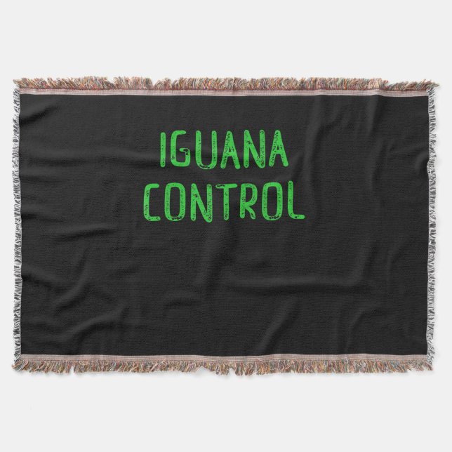 Manta Control de la iguana - Regalo de la iguana Mascota (Anverso)