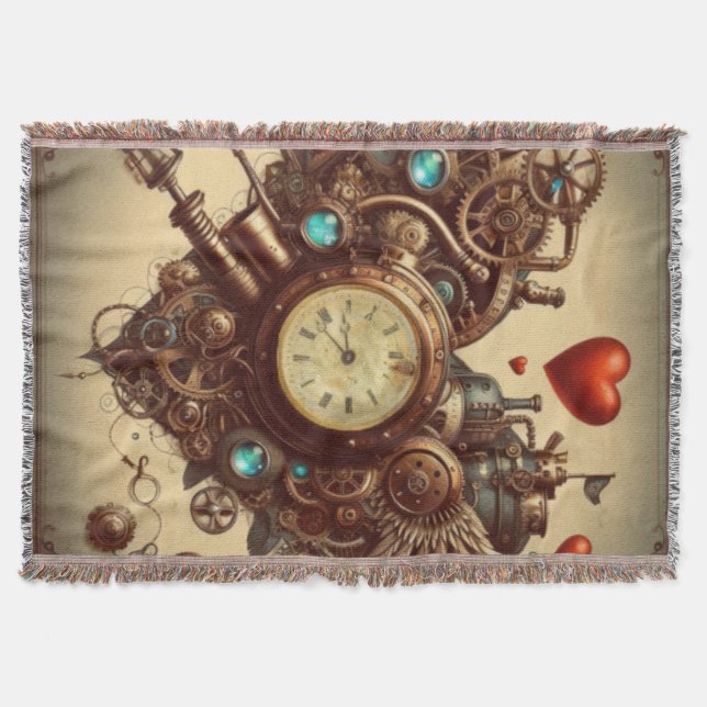 Manta Corazón/el día de San Valentín de Steampunk (Anverso)