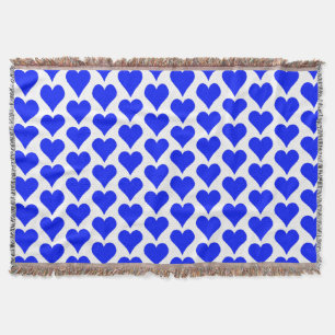 Manta Corazón en azul