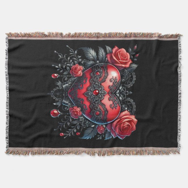 Manta Corazón Gótico de San Valentín (Anverso)