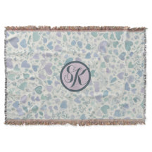 Corazones de amor azul morado verde