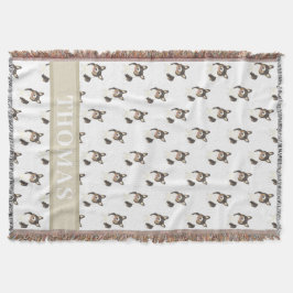 Manta Corgi Personalizado (Tricolor de Cabeza Negra)