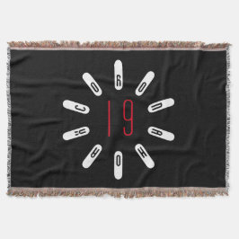 Manta CORONA 19 HOAX Throw Blanket