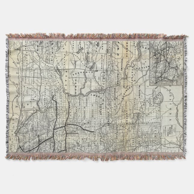 Manta Corrija el mapa de Dakota (Anverso)