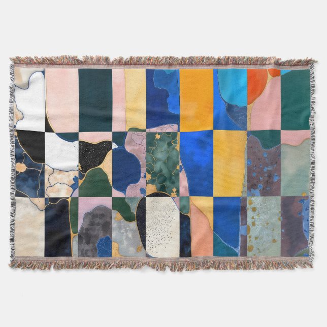 Manta Cortina Luxe Checkerboard (Anverso)