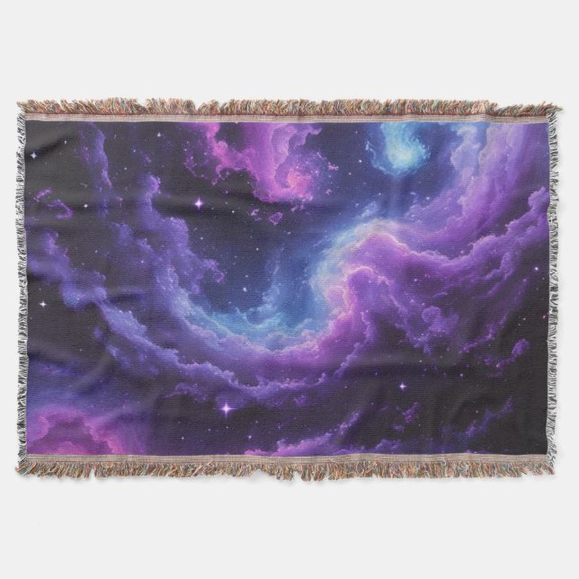 Manta Cosmic Galaxy Nebula Abstract Space Art (Anverso)
