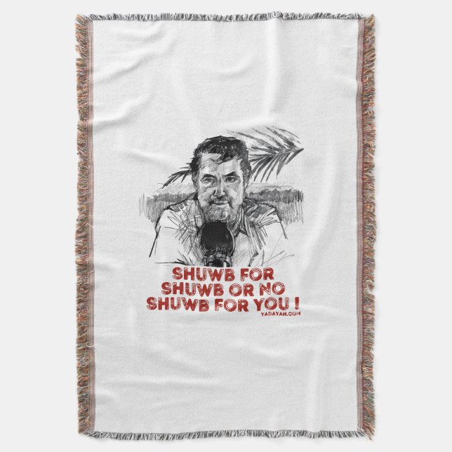 Manta Cotton Throw "Shuwb 4 Shuwb" (Frente vertical)