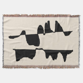 Manta Couverture Tissée Art Abstrait Dual Face