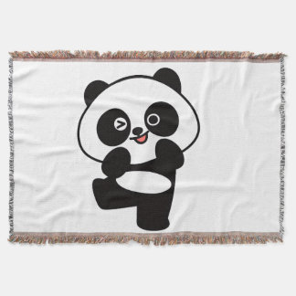Manta Couverture Tissée Petit Panda Kawaii