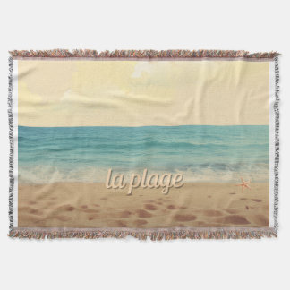 Manta Couverture Tissée Plage Tropicale
