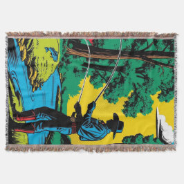 Manta Cowboy Fisherman on River Bank 