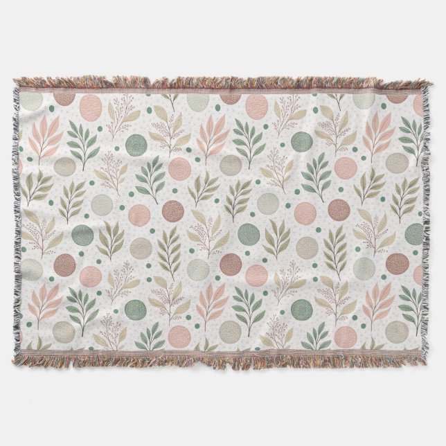 Manta Cozy Throw Blanket with Classic Polka Dot Pattern (Anverso)