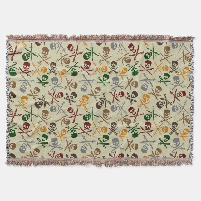 Manta Cráneos del pirata con las espadas cruzadas (Anverso)