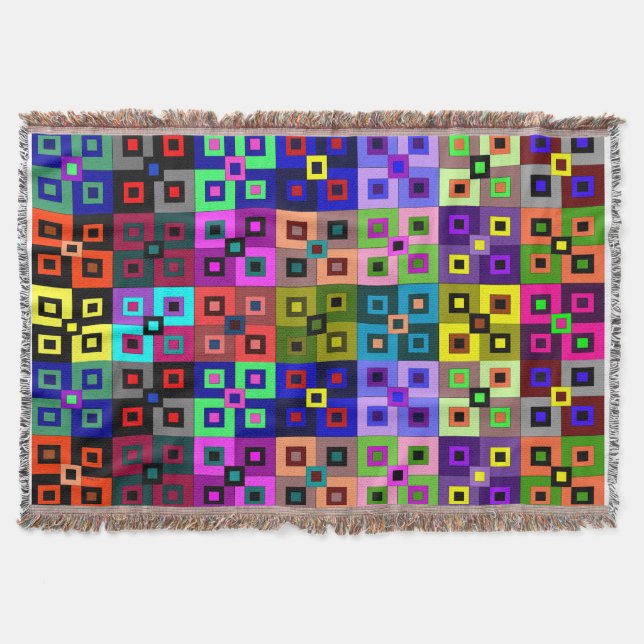 Manta Crazy Quilt Throw Blanket (Anverso)