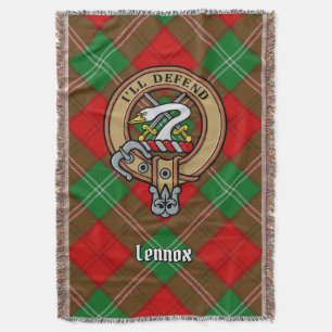 Manta Crest de Clan Lennox sobre Tartán