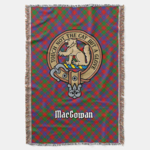 Manta Crest de Clan MacGowan sobre Tartán