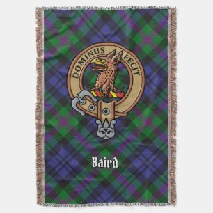 Manta Crest del Clan Baird sobre Tartán