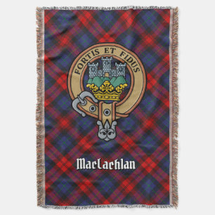 Manta Crest del Clan MacLachlan sobre Tartán