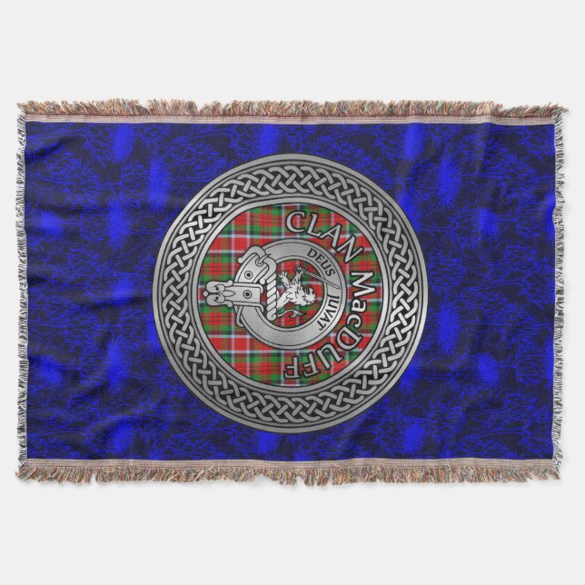 Manta Crest y Nudo de Tartán del Clan MacDuff (Anverso)