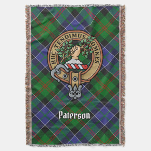 Manta Crestá de Clan Paterson sobre Tartán