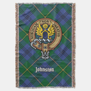 Manta Crestá del Clan Johnston sobre tartán