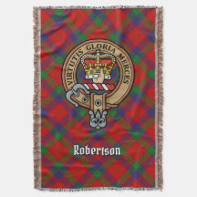 Crestón del Clan Robertson sobre Tartán