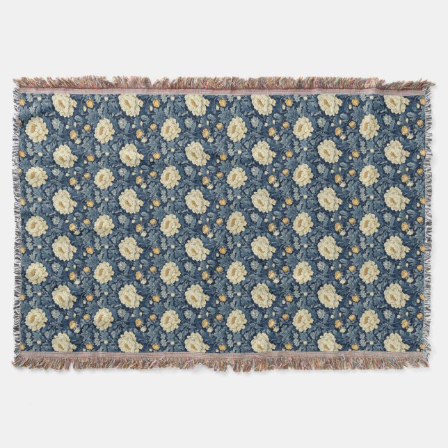 Manta Crisantemo blanco (Anverso)