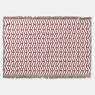 Manta Crisp Sharp Flechas opuestas Chevron Blanco Rojo