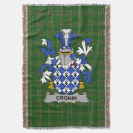 Manta Cronin irlandés o Cronin Coat of Arms Family Cres