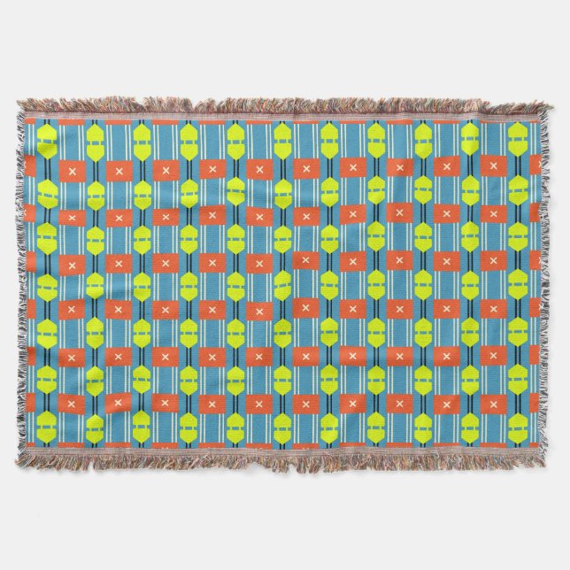 Manta Cross Button Connector Throw Blanket (Anverso)