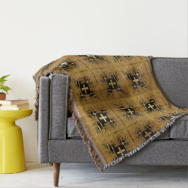 Manta Cruces fractales doradas