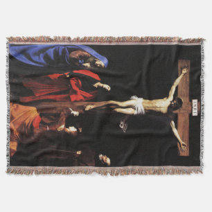 Manta Crucifixión de Jesús y Virgen María y San Juan