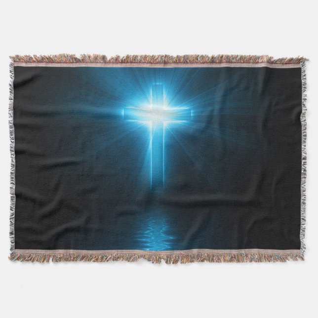 Manta Cruz cristiana en luz azul (Anverso)
