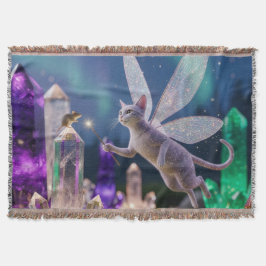 Manta Crystal Mice and Cat Fairy Garden