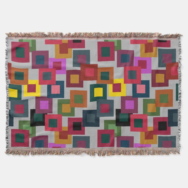 Manta Cuadrados oscuros sobre la luz (Anverso)