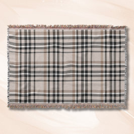 Manta Cuadros beige