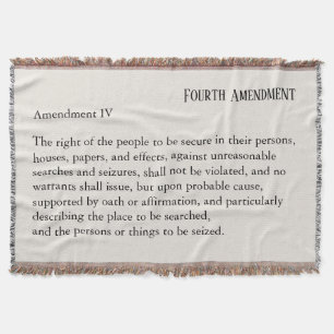 Manta Cuarta enmienda de la Constitución Carta de Derech