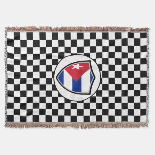 Manta Cuba flag throw blanket